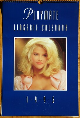 Playboy's Playmate Lingerie Over Size Calendar 1995 12X18 