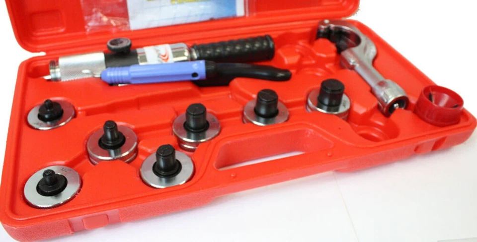 Hydraulic HVAC Tube Expander Swaging 7 Lever Expander Tools Kit Tool 3/8"-1-1/8" - Image 2 of 4