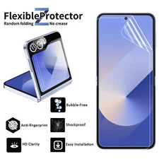 For Samsung Galaxy Z Flip 6/5/4 Hydrogel Screen Protector/Camera Lens Protector