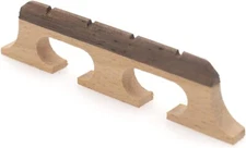 Banjo Bridge for 4 String Banjo Banjolele Parts Replacement Ebony and