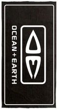 Ocean and Earth Priority Beach Towel Black
