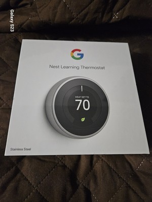 Google Nest 3rd Gen Learning Thermostat ( New Sealed)