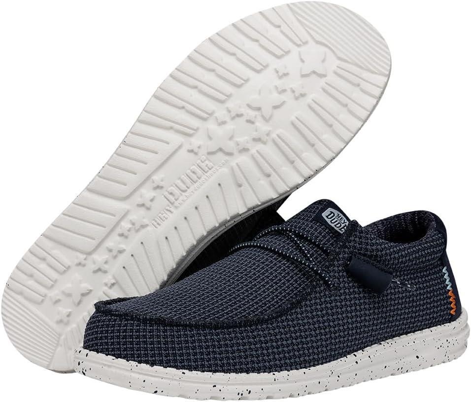 Mens Shoes Hey Dude Lace Up Shoes Hey Dude Wally Sport Mesh Navy