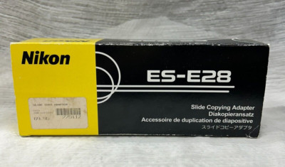 Nikon ES-E28 Slide Copying Adapter for Coolpix Cameras - Complete in Box!