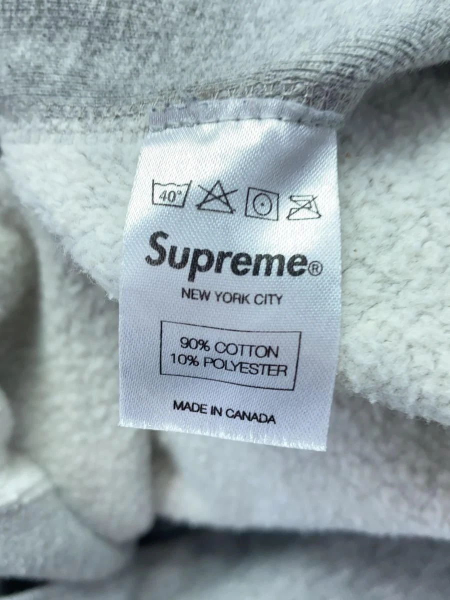 Felpa Supreme con cappuccio M cotone grigio 10 anni Clash Bridge Joe Strummer usata