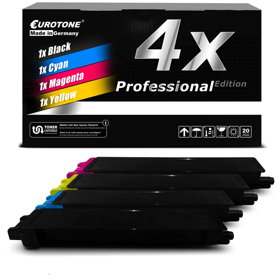 4x Eurotone PRO Toner f�r Kyocera TASKalfa 2551-ci