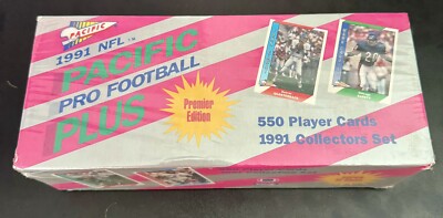 1991 PACIFIC PRO FOOTBALL PLUS NFL -Premier Edition - 550 Cards - FACTORY SEALED