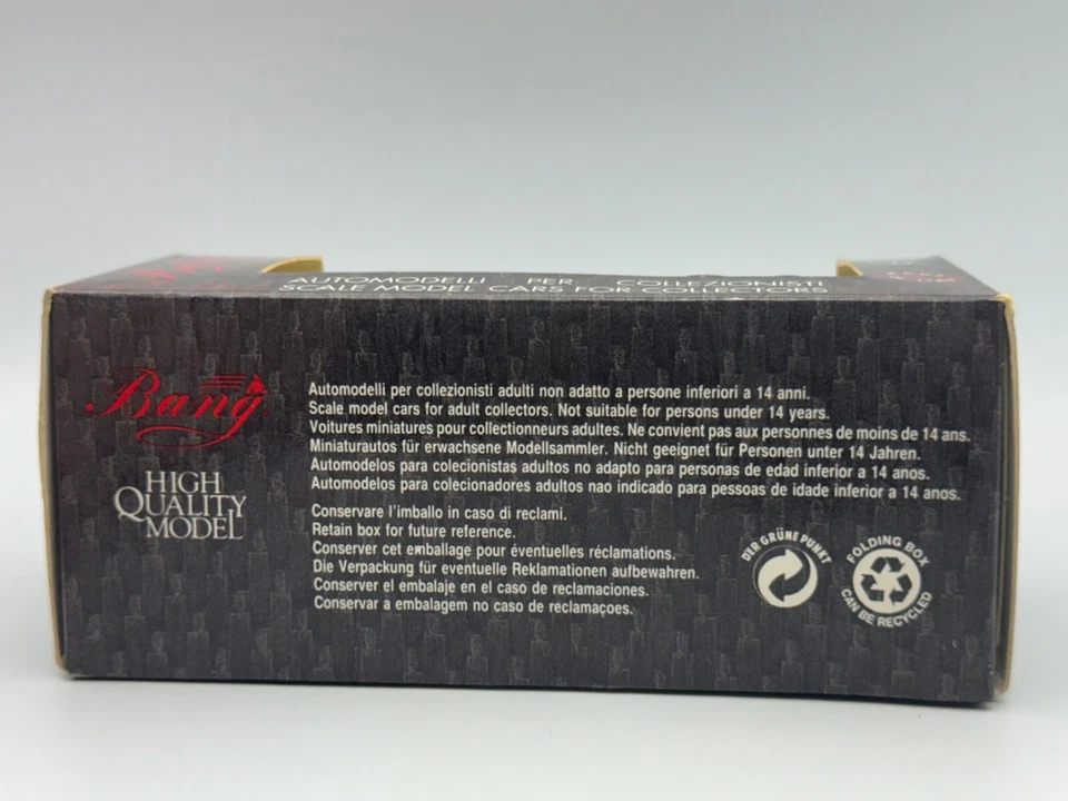 Bang Models #8034 Ferrari 355 Road Spider, Yellow 1:43, NIB - Image 4 of 4