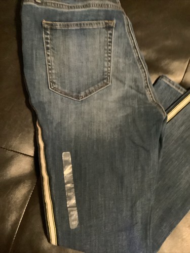 Loft High Rise Skinny Jeans 8P Side Ribbons NWOT - Picture 6 of 9