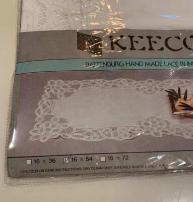 chinese dress ladies Linen Battenburg Lace Table Runner