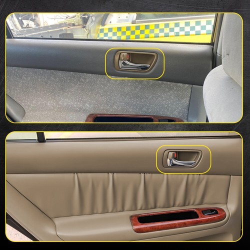 Front or Rear Left Chrome+Beige Interior Door Handle for Toyota Camry 02-2006 H - Picture 9 of 10