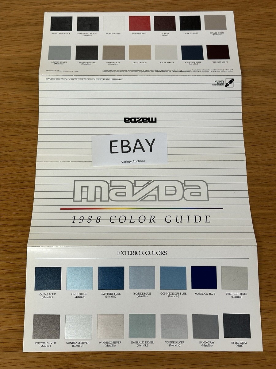 1987 Mazda Finish Line Accessories Dealer Brochure RX-7 626 929