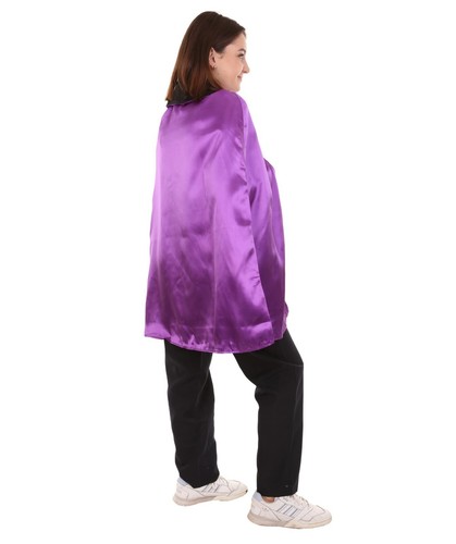 Adult Women's Reversible Vampire Cape Lilac and Black Costume HC-803 - Picture 5 of 8