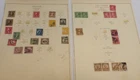 US Stamp Collection- 1920s and 1930s issues on 12 vintage album pages (C430)