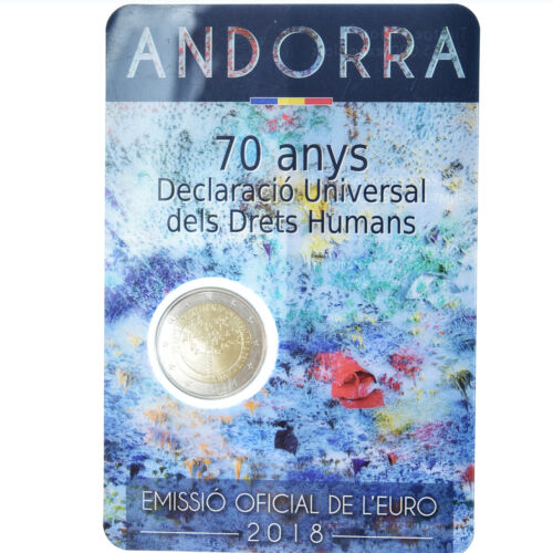 [#1065009] Andorra, 2 Euro, 70 ans de la déclaration universelle des droits de l - Zdjęcie 1 z 2
