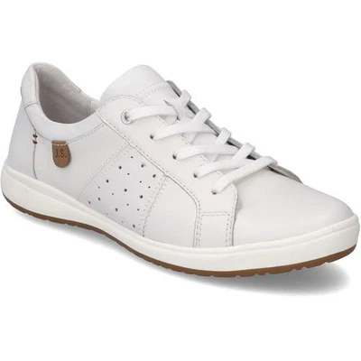 Josef Seibel Caren 01 Womens Ladies White Soft Leather Trainers Shoes Size 4-9