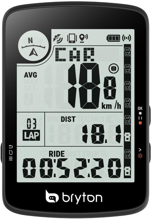 Bryton Rider 17 ordinateur GPS de vélo pour cyclotourisme et route