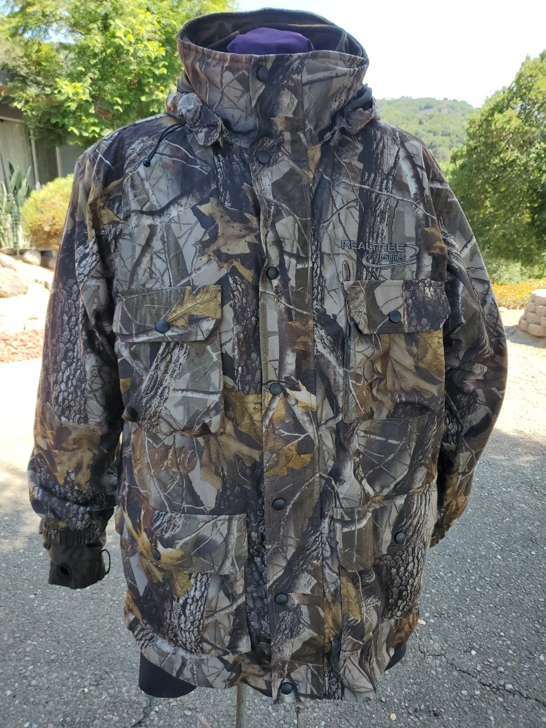 Realtee Pro-Series Winter Camouflage Coat Men's Medium Removable Lining & Hood