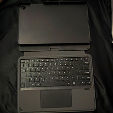 Bluetooth Keyboard Case with Touchpad for iPad Black/Gray