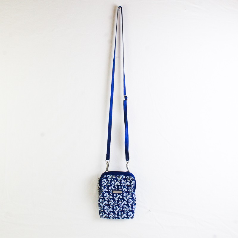 Baggallini Take Two RFID Bryant Crossbody Bag Cobalt Tile Blue