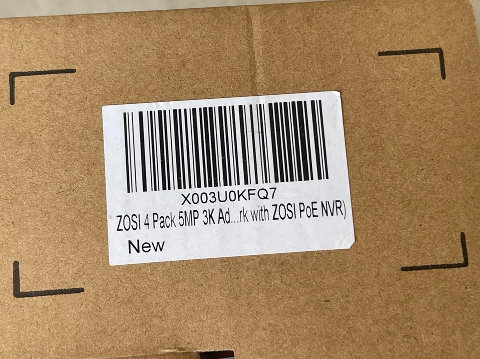 Zosi 4 Pack 5MP 3K  Ad PoE Wired IP Security Camera 4IPC-4295P-B-C New - Image 3 of 4