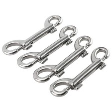 Yaegoo 4 Pack 316 Stainless Steel Double Ended Bolt Snap Hook, 3-1/2 Inch Mar...