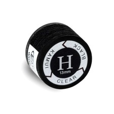 Clear Black Laminated Pool Billiard CUE TIP - 1 pc Hard, 13 mm 