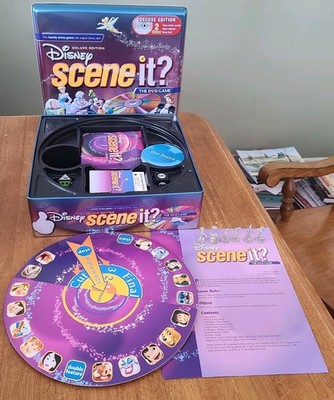 Disney Scene It Game 2 DVD Deluxe Edition Tin COMPLETE ScreenLife Pixar Trivia