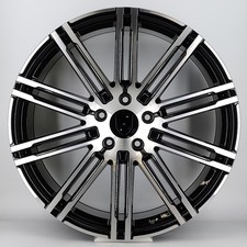 22"x10 x4  turbo black polished wheels 5x130 porsche cayenne alloy wheels tyres
