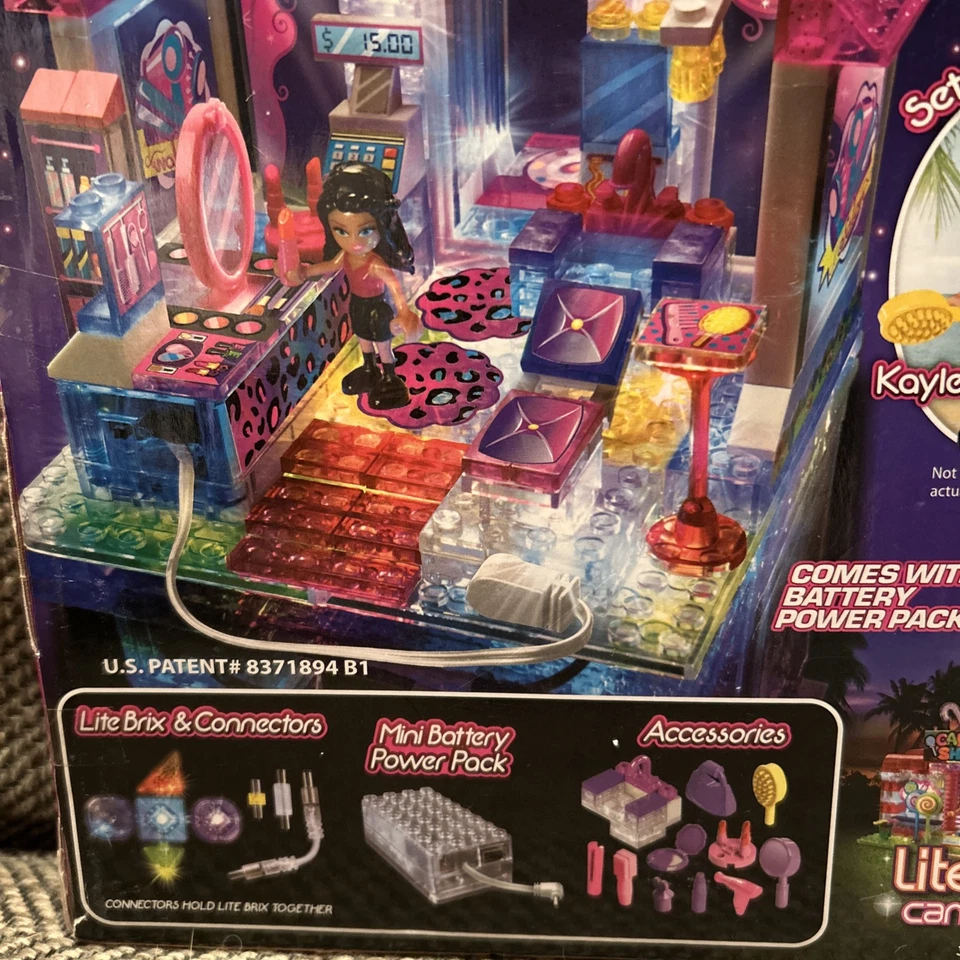 NIB  Lite Brix Lite Up Sparkle Salon With Kaylee - Image 3 of 4