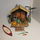Vintage Playmobil Sportsman Cabin Set Canoe Camping 3826 Mixed Parts Incomplete