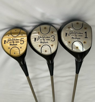 Macgregor Jack Nicklaus CG 1800 Persimmon Wood Set (1, 3 & 5) 3 Pc Near MINT! RH