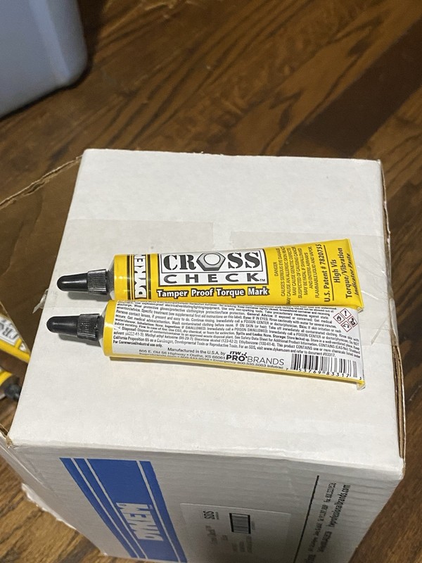 Dykem Cross Check Yellow Tamper-proof Torque Mark Indicator Paste