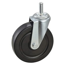 GRAINGER APPROVED 32J852 Stem Caster,5"dia,Rubber,200lb 32J852