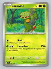 2024 Pokemon Card Stellar Crown Carnivine 7/142