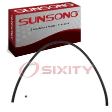 Sunsong Cooler To Tee Power Steering Return Hose for 1975-1976 GMC K15 Drive rn