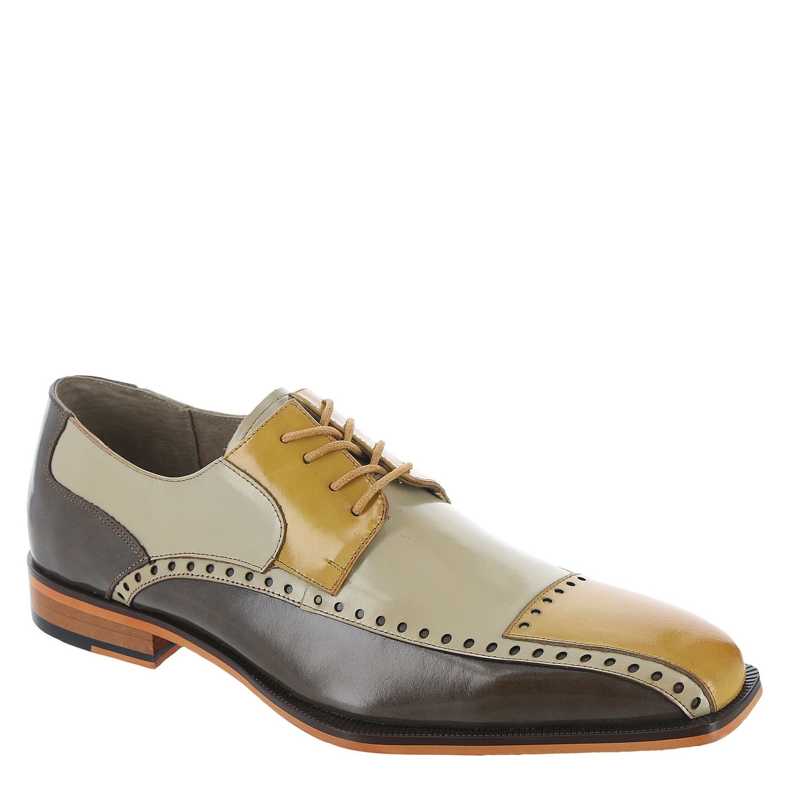 Stacy Adams Shoes Plaza Modified Cap Toe Oxford Purple Multi Size 8.5 — photo 2