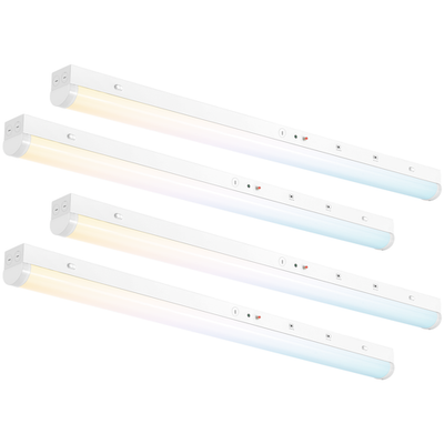 #ad #ad 4FT LED Linear Strip Light Fixtures with Emergency Battery 40W 32W 24W 3CCT $299.96