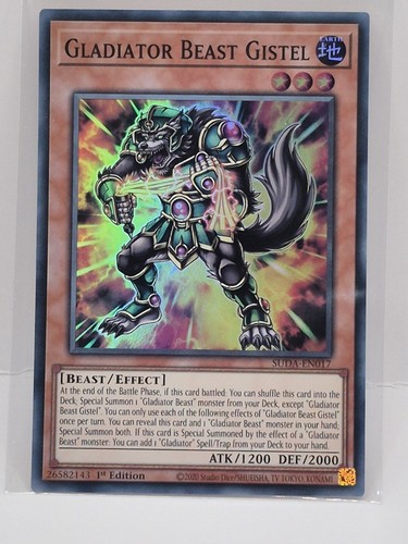 Yugioh Gladiator Beast Gistel Super Supreme Darkness | Meses Sin Interés