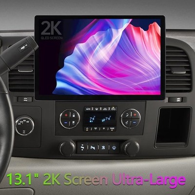 13.1'' 2K QLED Car Stereo for Chevy Silverado Tahoe GMC Sierra CarPlay Android 15
