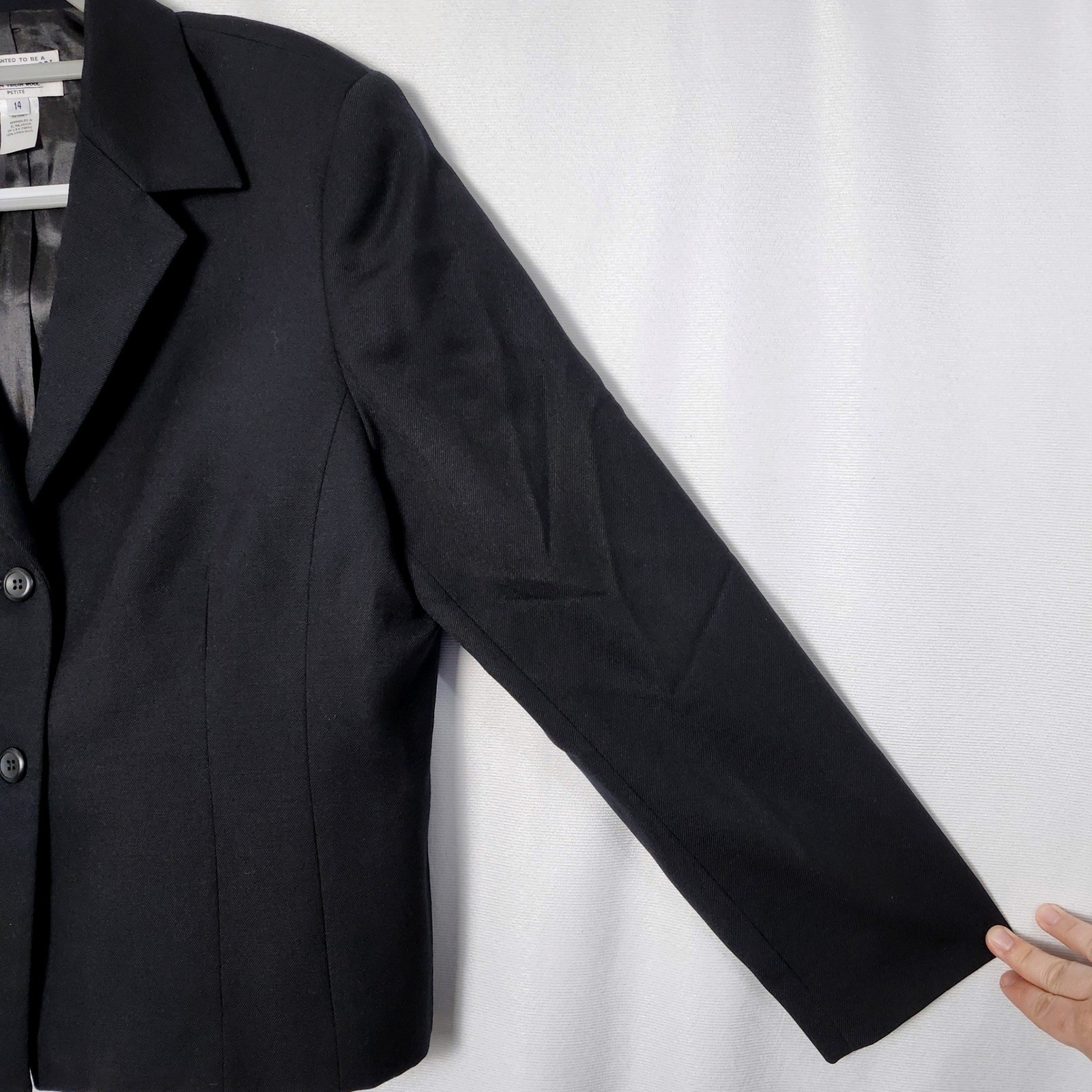 Pendleton 100% Virgin Wool Button Blazer Size 14 … - image 6