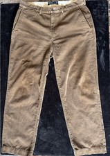 Vintage Polo Ralph Lauren Corduroy Pants 34x30 Brown Thick 90s Y2K Cords
