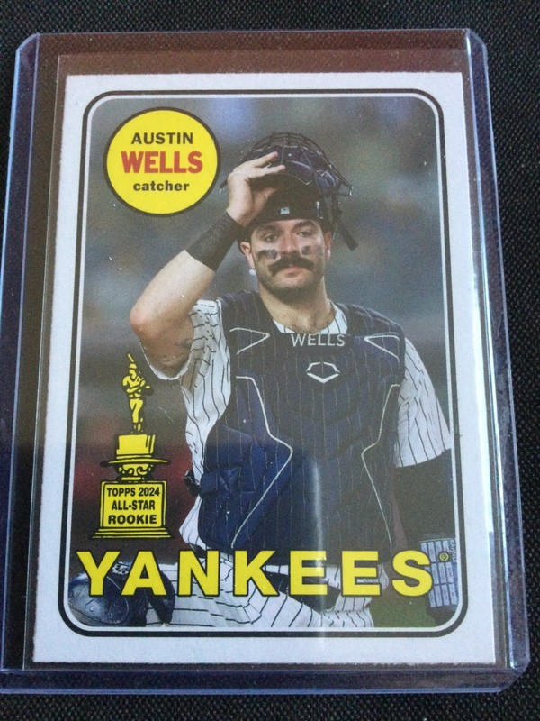 2025 Topps Heritage Austin Wells 25th Anniversary New York Yankees H25-18