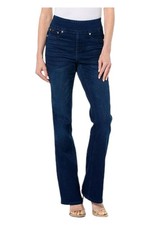 DG2 by Diane Gilman Stretch Denim Comfort Waist Bootcut Jean Indigo