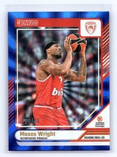Moses Wright 2024-25 Donruss EuroLeague #41 Holo Blue Laser #/49