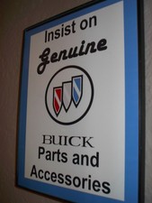 Buick Motors Genparts Auto Garage Mechanic Man Cave Sign