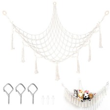 Jouet Hamac pour Animaux en Peluche Hamac en Rangement pour Jouet Filet Coin