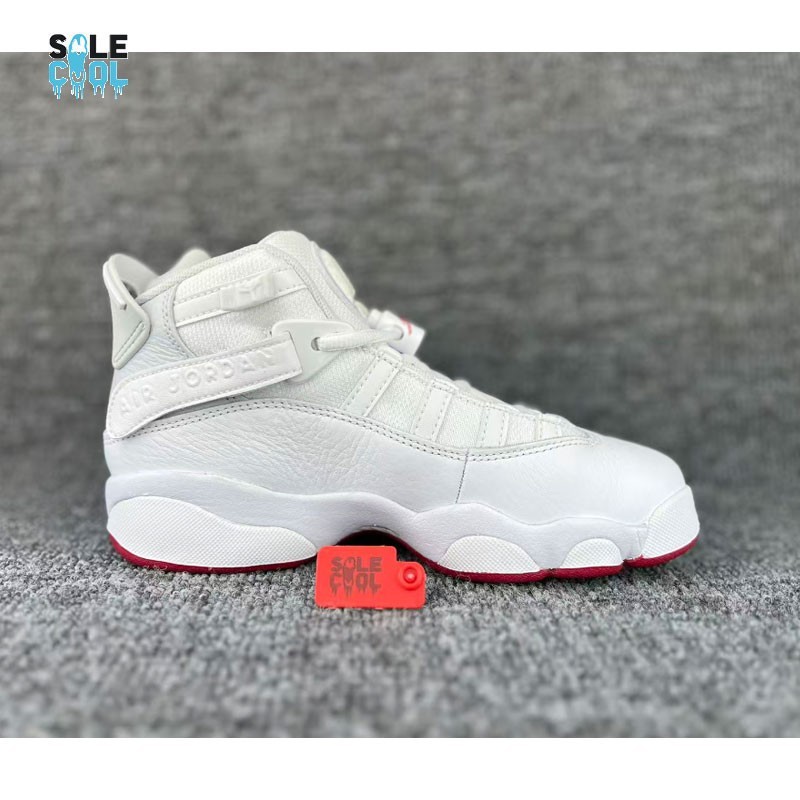 Nike Air Jordan 6 Rings GS Shoes Sneaker White Hibiscus