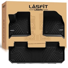 LASFIT Floor Mats for 2018-2023 Chevrolet Traverse Floor Liners TPE All-Weather