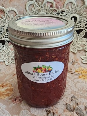 Old Fashioned Red Raspberry Jam 8 oz - Handmade